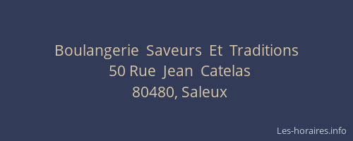 Boulangerie  Saveurs  Et  Traditions