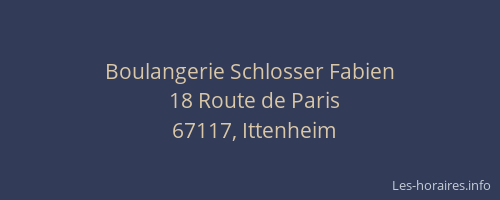 Boulangerie Schlosser Fabien