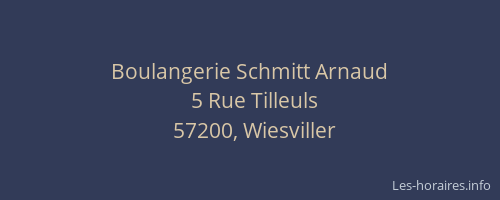 Boulangerie Schmitt Arnaud