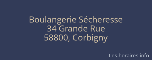 Boulangerie Sécheresse