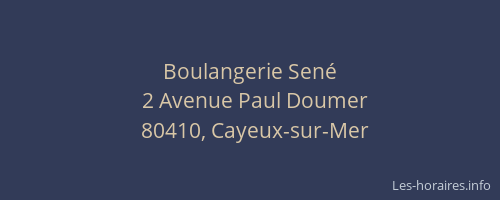 Boulangerie Sen&eacute;