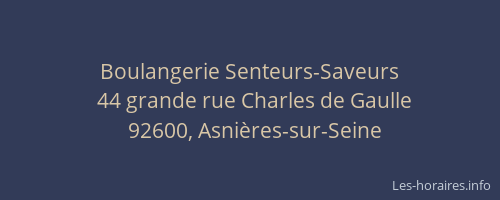 Boulangerie Senteurs-Saveurs