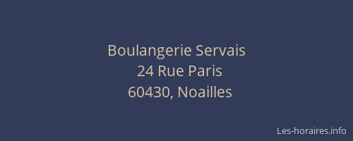 Boulangerie Servais