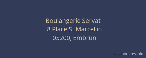 Boulangerie Servat