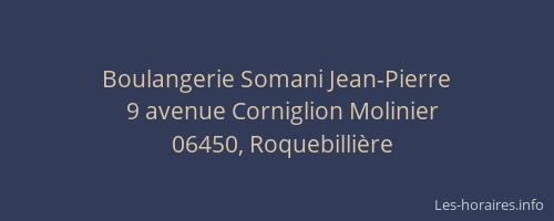 Boulangerie Somani Jean-Pierre