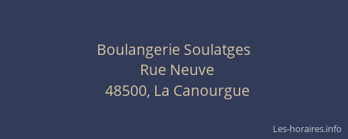 Boulangerie Soulatges