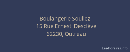 Boulangerie Soullez