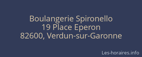 Boulangerie Spironello