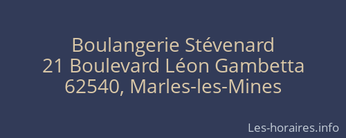 Boulangerie Stévenard