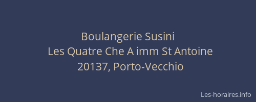 Boulangerie Susini