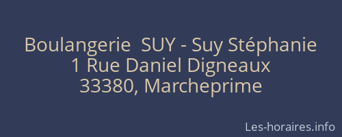 Boulangerie  SUY - Suy Stéphanie