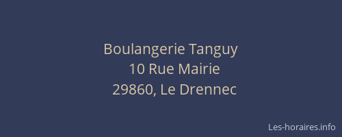 Boulangerie Tanguy
