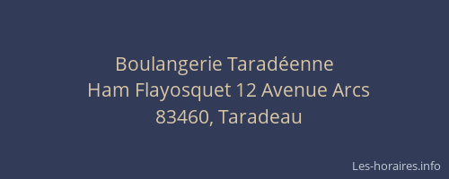 Boulangerie Taradéenne