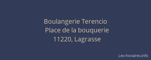 Boulangerie Terencio
