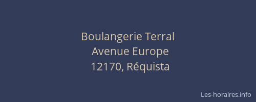 Boulangerie Terral
