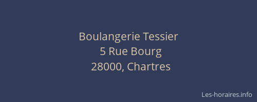 Boulangerie Tessier