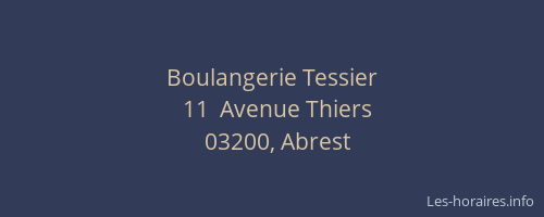Boulangerie Tessier