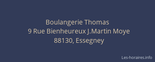 Boulangerie Thomas