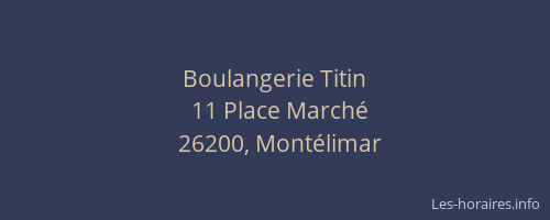Boulangerie Titin