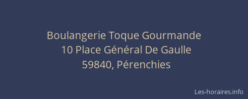 Boulangerie Toque Gourmande