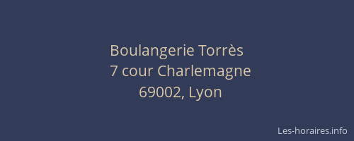 Boulangerie Torrès