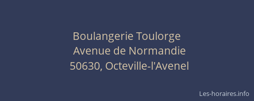 Boulangerie Toulorge