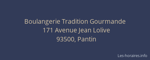 Boulangerie Tradition Gourmande