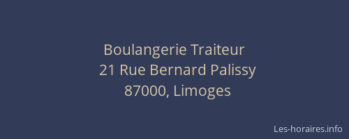 Boulangerie Traiteur