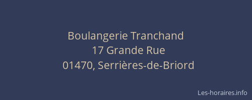 Boulangerie Tranchand