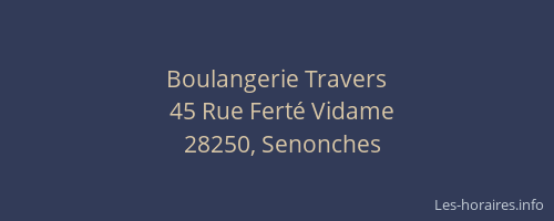 Boulangerie Travers