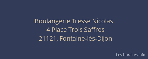 Boulangerie Tresse Nicolas