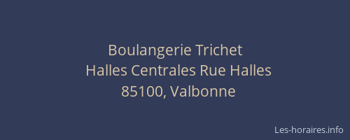 Boulangerie Trichet