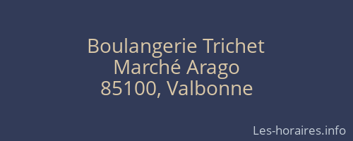 Boulangerie Trichet