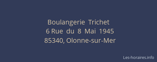 Boulangerie  Trichet