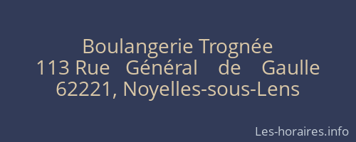 Boulangerie Trognée