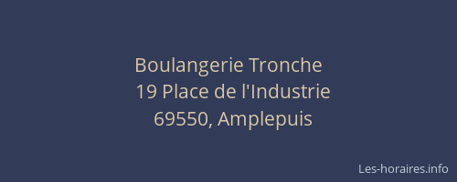 Boulangerie Tronche