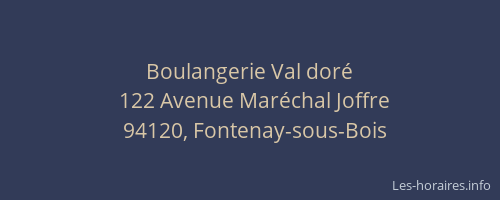 Boulangerie Val dor&eacute;
