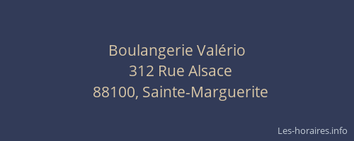 Boulangerie Val&eacute;rio