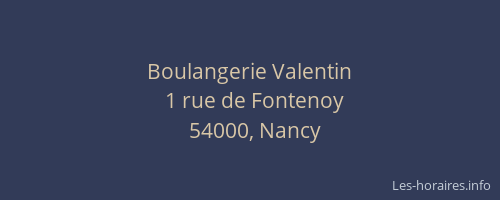 Boulangerie Valentin
