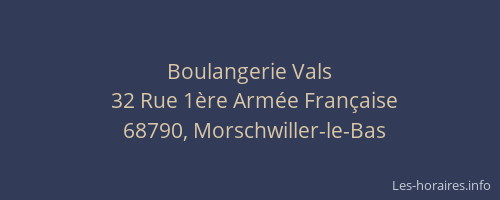Boulangerie Vals