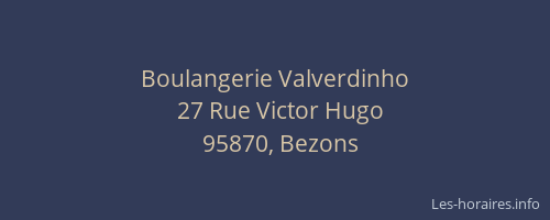 Boulangerie Valverdinho