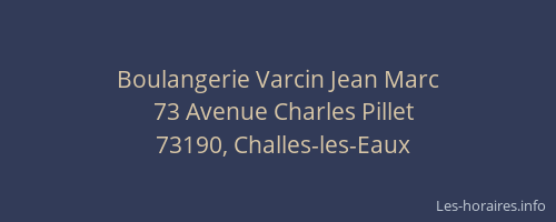 Boulangerie Varcin Jean Marc