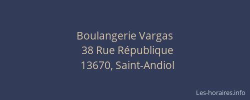Boulangerie Vargas