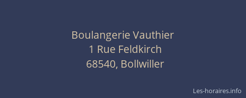 Boulangerie Vauthier
