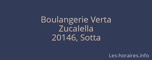 Boulangerie Verta