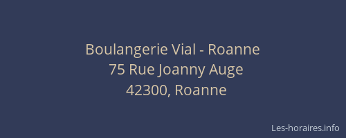 Boulangerie Vial - Roanne
