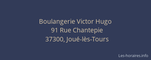 Boulangerie Victor Hugo