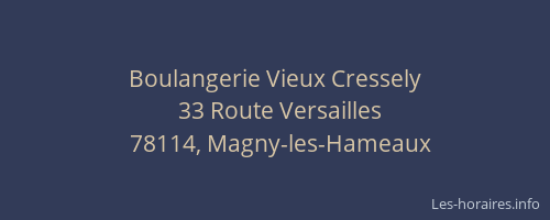 Boulangerie Vieux Cressely