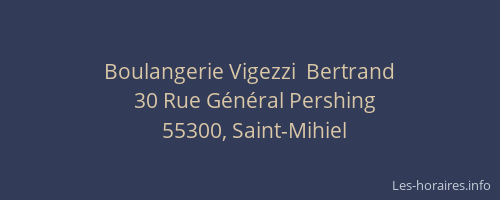 Boulangerie Vigezzi  Bertrand