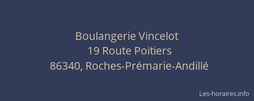 Boulangerie Vincelot